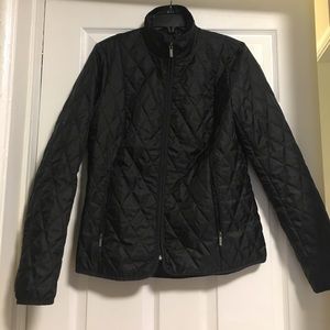 Land’s End Quilted Primaloft Jacket Black NWT